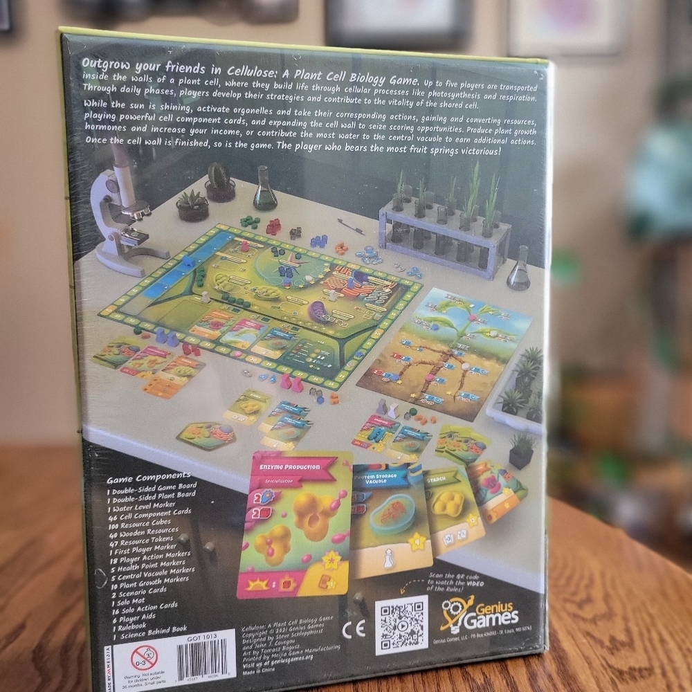 NWT Genius Games Cellulose: A Plant Cell Biology Worker Placement Board Game - Picture 5 of 7